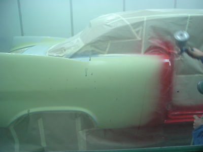 The first paint on a car is so exciting! 
