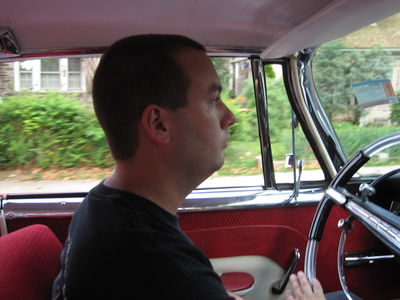 Matthew drives the first leg of the trip
