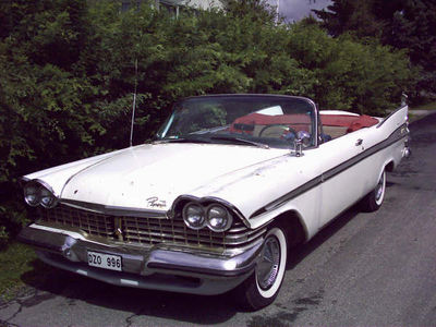 Mikael's convertible that was built in Sweden
Mikael is Daniel's father and they both own a 59 Plymouth. What a great father and son hobby! 

